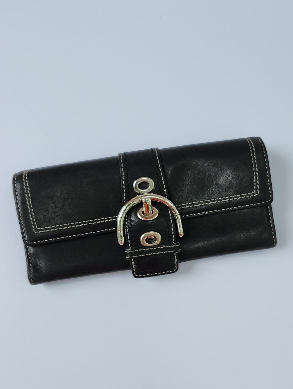 VTG COACH SOHO BLACK LEATHER WALLET